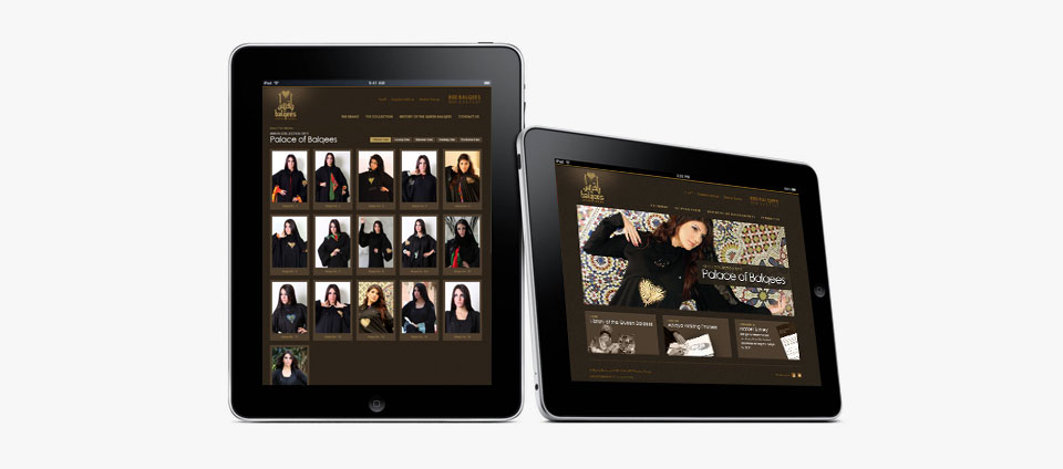 balqees fashion dubai website design